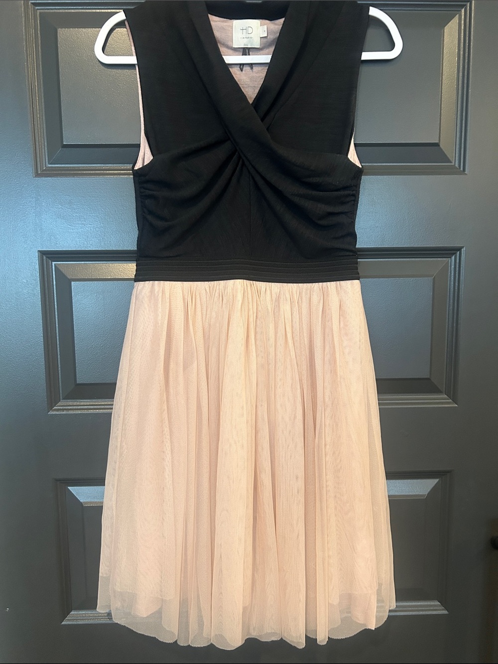 HD in Paris Black & Blush Tulle Girls' Party Dress